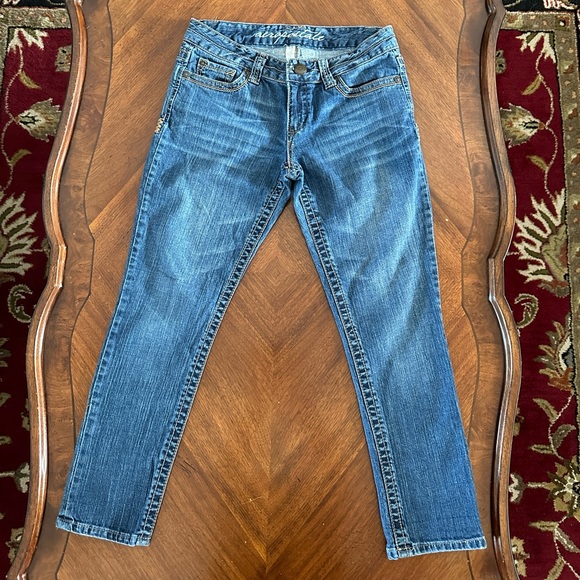 Aeropostale Blue Jeans 7/8 GUC - Picture 1 of 7